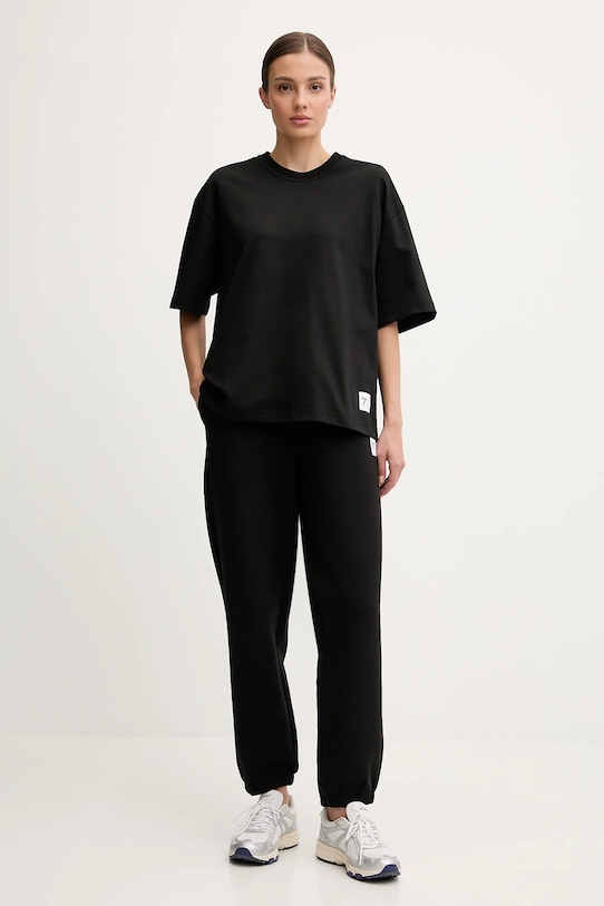 Bavlnené tričko EA7 Emporio Armani AF12957.7X000036 čierna AW25