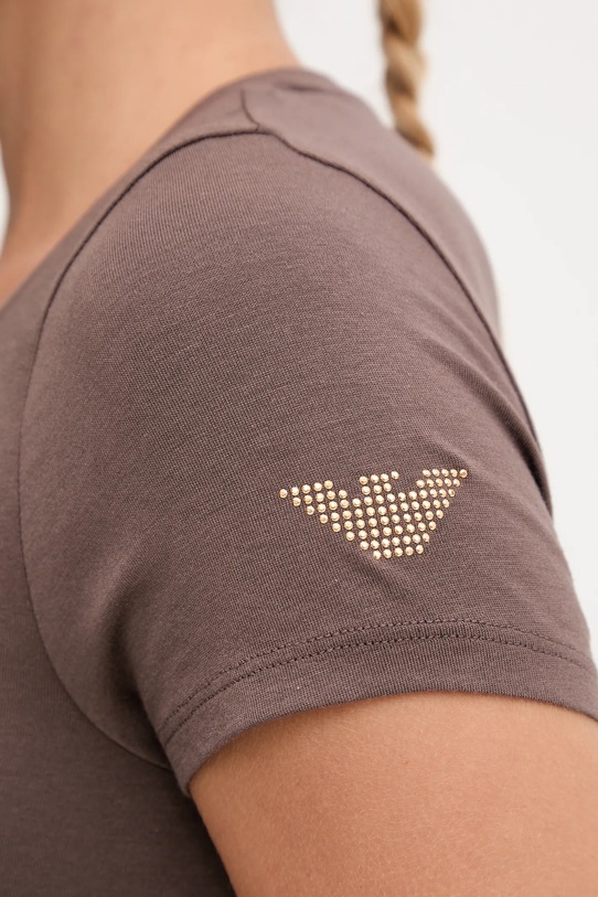 Tričko EA7 Emporio Armani TJDQZ.8NTT65 hnědá