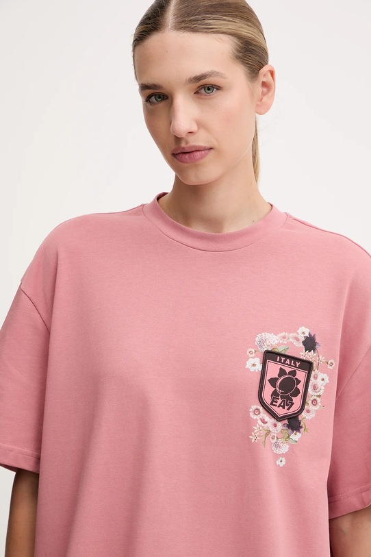 EA7 Emporio Armani t-shirt bawełniany różowy AF16720.7X000141