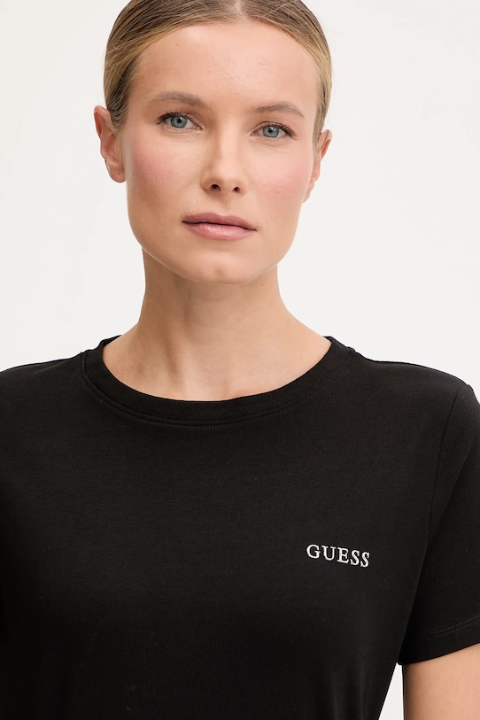 Guess tricou NEW COLETTE negru V5BI00.J1314