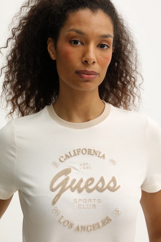 Guess t-shirt GALA beżowy V5BI03.J1314