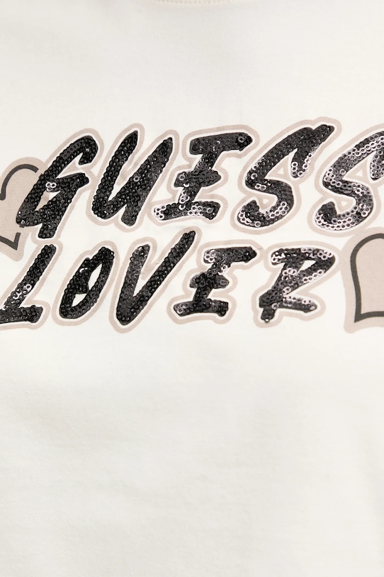 Μπλουζάκι Guess FOSCA μπεζ V5BI06.J1314