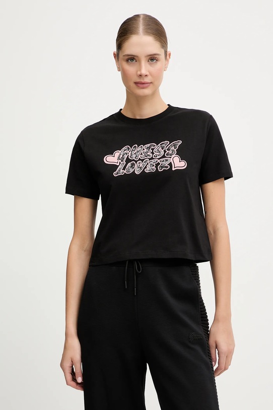 Футболка Guess FOSCA relaxed чорний V5BI06.J1314