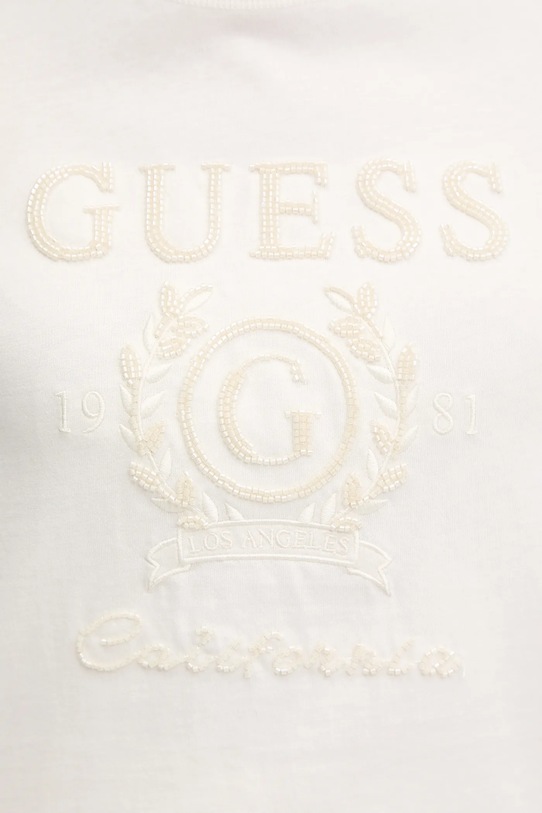 Бавовняна футболка Guess MENA V5BI07.K8FQ4 бежевий