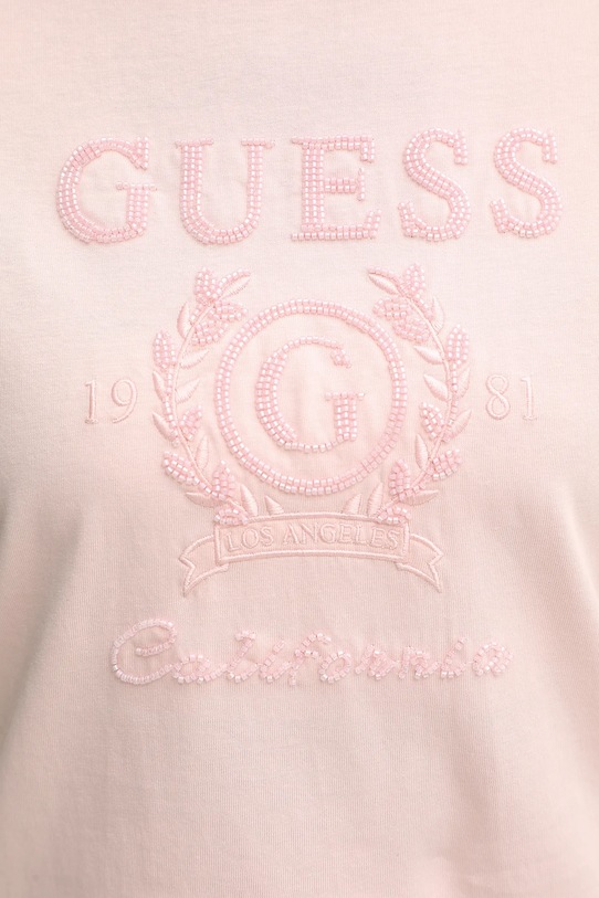Guess t-shirt bawełniany MENA V5BI07.K8FQ4 pomarańczowy