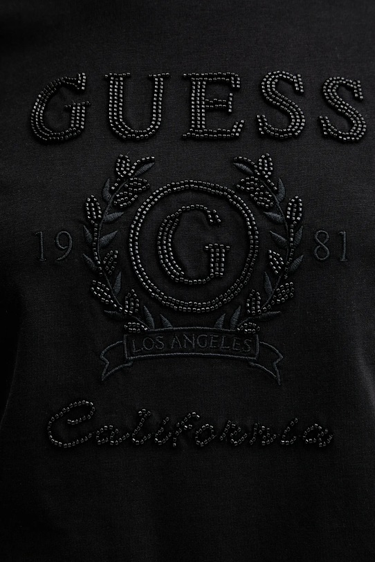 Guess t-shirt bawełniany MENA V5BI07.K8FQ4 czarny