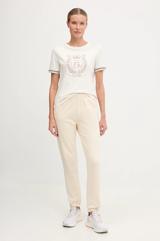 Guess tricou MURIEL V5BI08.J1314 bej AW25