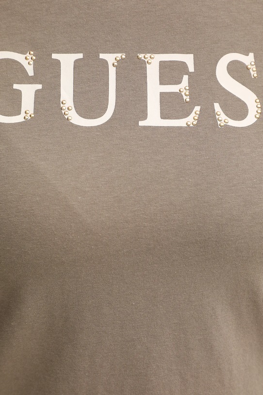 Bavlnené tričko Guess CLELIA V5BI10.I3Z14 béžová