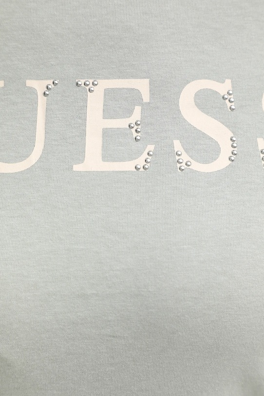 Guess t-shirt bawełniany CLELIA V5BI10.I3Z14 zielony