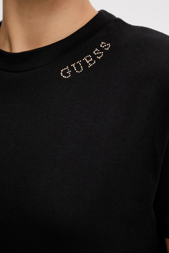Guess t-shirt bawełniany CLELIA V5BI12.K8FQ4 czarny