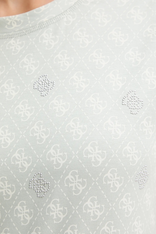 Guess t-shirt bawełniany RHOMBUS V5BI14.I3Z14 zielony