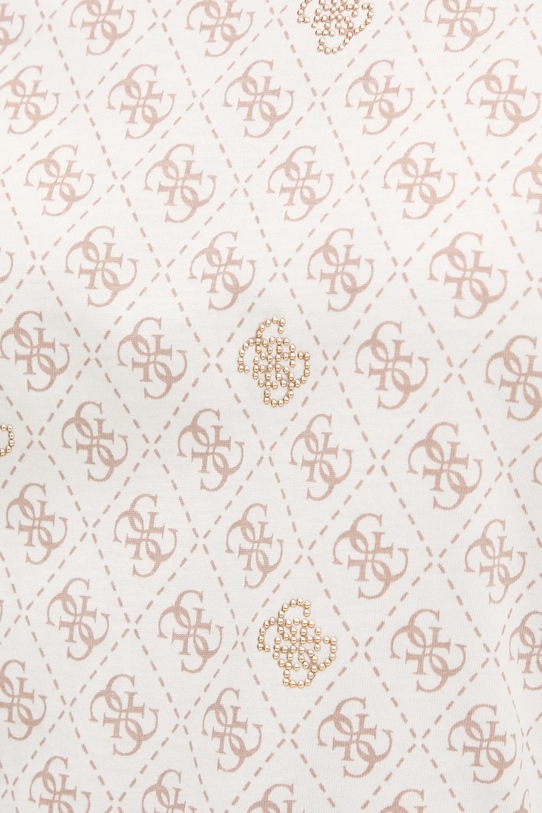 Guess t-shirt bawełniany RHOMBUS V5BI14.I3Z14 beżowy