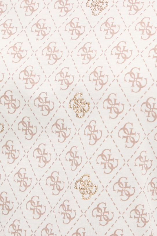 Guess t-shirt bawełniany RHOMBUS V5BI14.I3Z14 beżowy