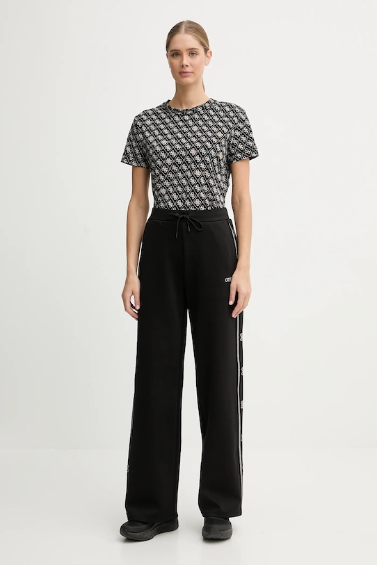 Guess t-shirt bawełniany RHOMBUS V5BI14.I3Z14 czarny NC25