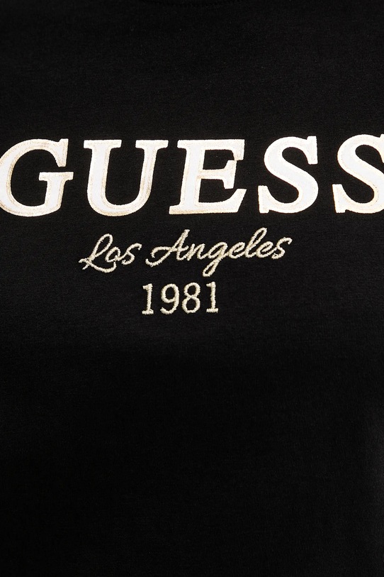 Хлопковая футболка Guess BIBIA V5BI15.KA260 чёрный
