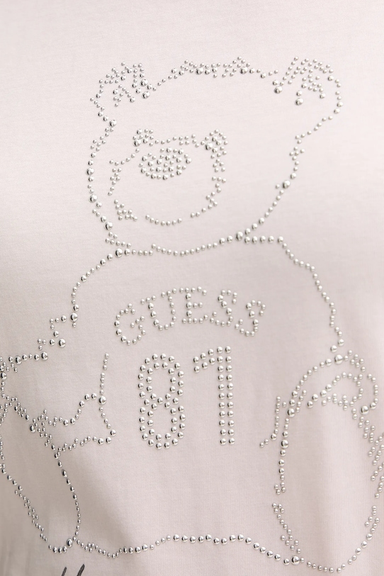 Bavlnené tričko Guess V5BI16.K8FQ4 ružová