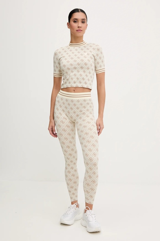 Μπλουζάκι Guess RHOMBUS V5BP07.K2000 μπεζ NC25