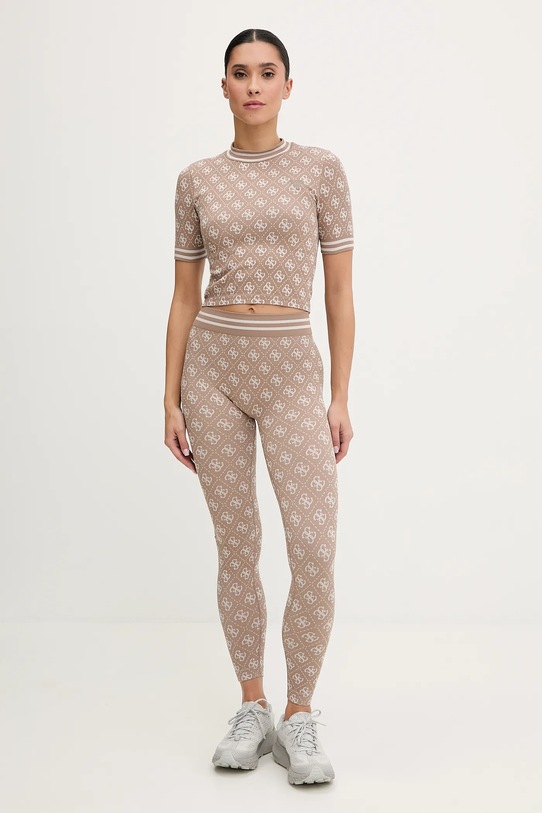 Μπλουζάκι Guess RHOMBUS V5BP07.K2000 μπεζ NC25