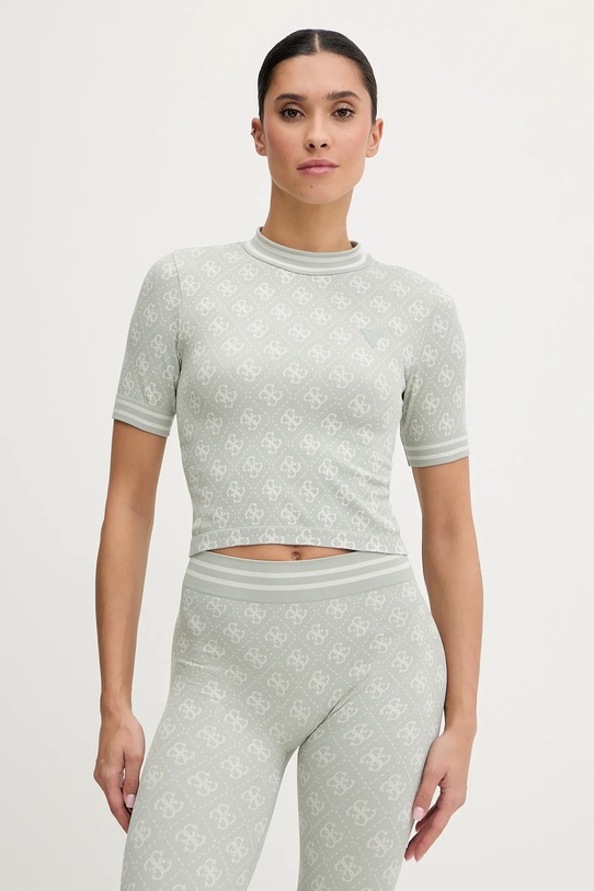 Guess t-shirt RHOMBUS wzorzyste zielony V5BP07.K2000