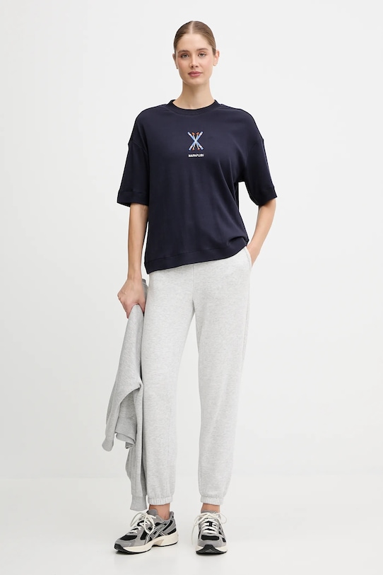 Napapijri t-shirt bawełniany S-Irto NP0A88SO1761 granatowy AW25