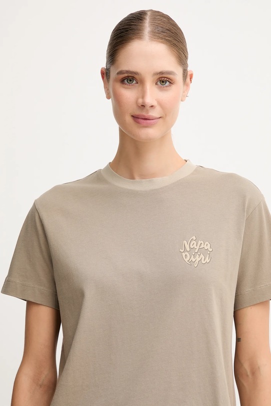 Napapijri t-shirt bawełniany S-Fedaia zielony NP0A88XON1T1