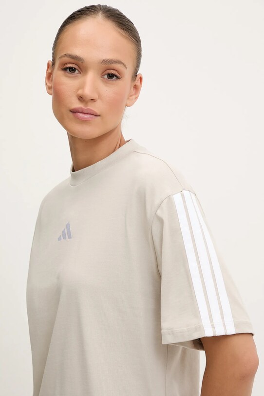 adidas tricou din bumbac Essentials bej JE1219