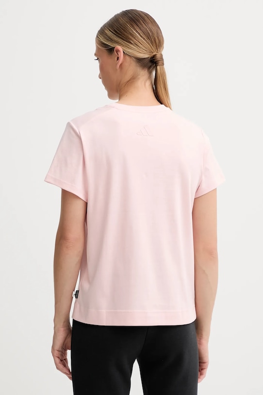 Oblečení Bavlněné tričko adidas Cat JV8514 růžová