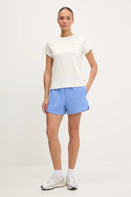 adidas tricou din bumbac Cat JV8515 bej AW25