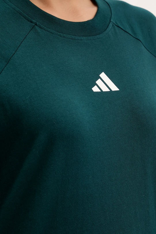 Βαμβακερό μπλουζάκι adidas Stadium JW0449 πράσινο