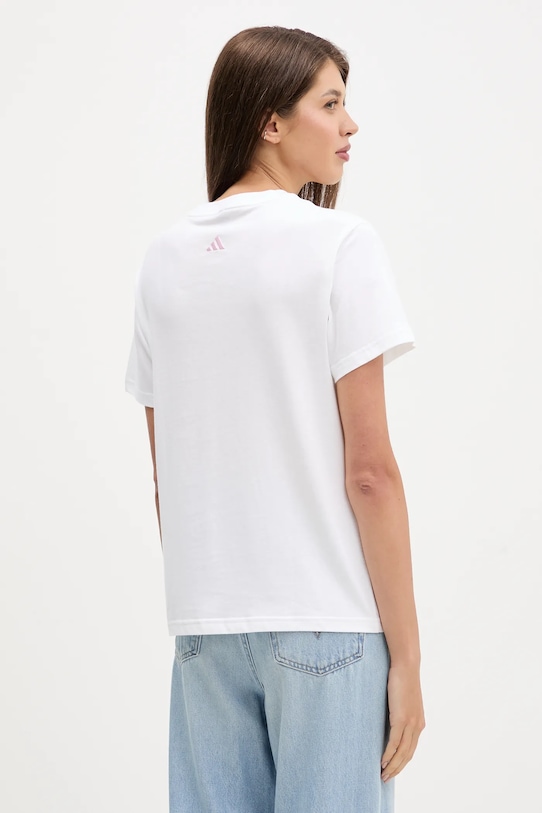 Ρούχα Βαμβακερό μπλουζάκι adidas W CO BOW T JX1322 λευκό