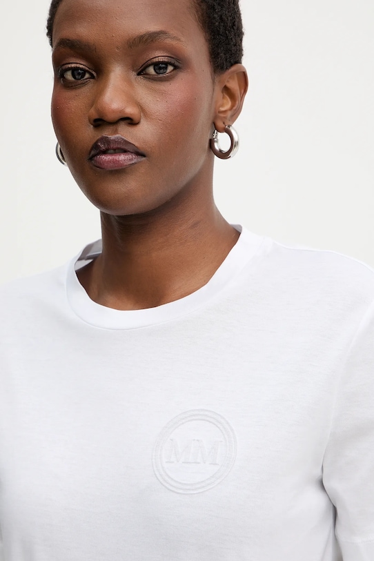 MM t-shirt bawełniany GATTONI biały 2526946058600