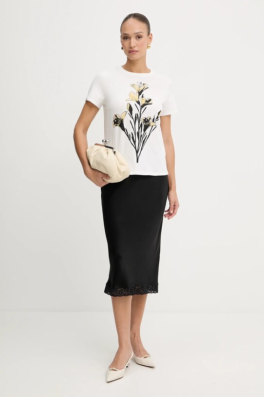 Хлопковая футболка Weekend Max Mara GUGLIA 2525976031600 белый AW25