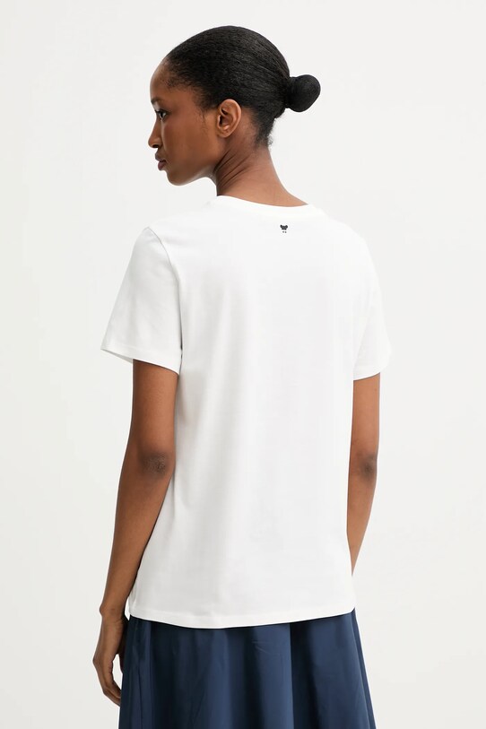 Odzież Weekend Max Mara t-shirt bawełniany GUGLIA 2525976031600 biały