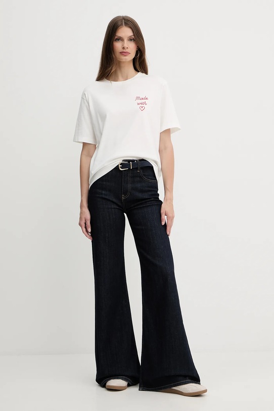 Weekend Max Mara tricou din bumbac 2525976051600 alb AW25