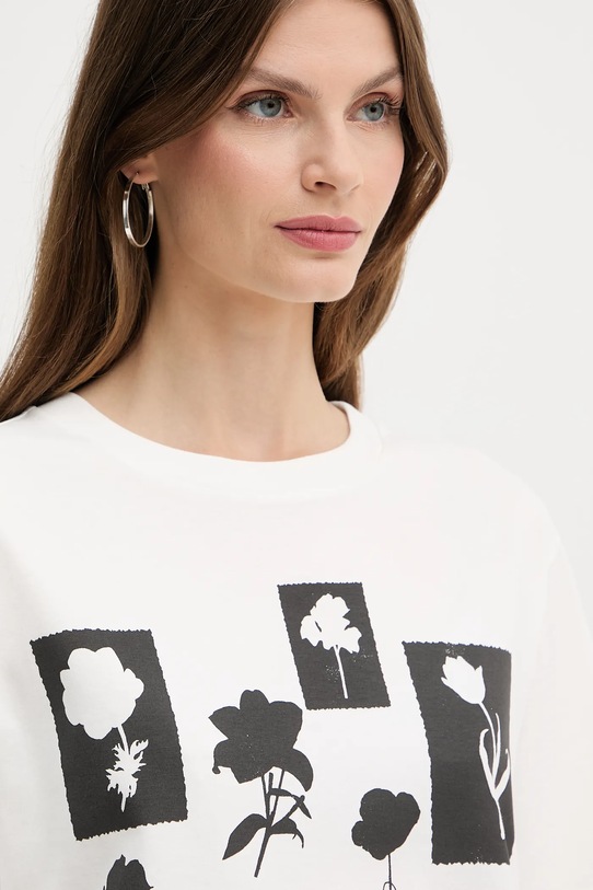 Weekend Max Mara tricou din bumbac alb 2525976051600