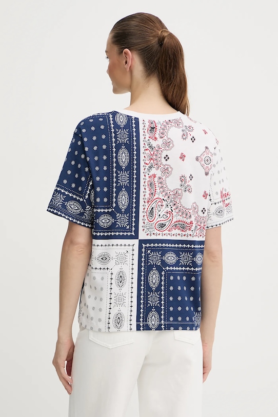 Oblečenie Bavlnené tričko Weekend Max Mara 2525976051600 tmavomodrá