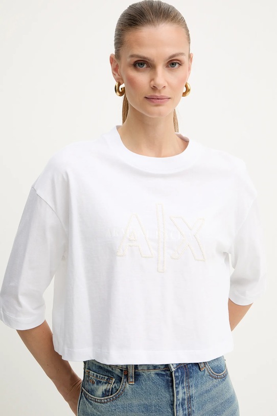 Armani Exchange t-shirt bawełniany biały XW001080.AF10356