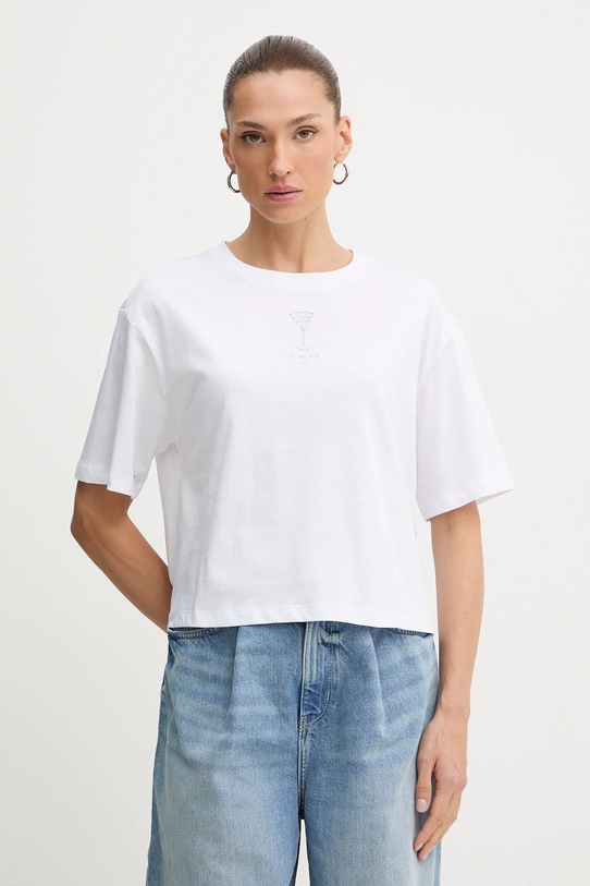 Odzież Armani Exchange t-shirt bawełniany XW001086.AF10356 biały