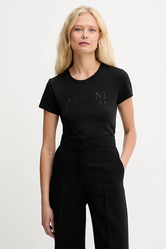 Tričko Armani Exchange nášivka černá XW001349.AF17173