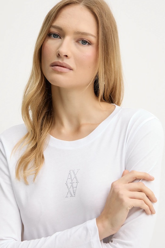 Armani Exchange longsleeve bawełniany biały XW001350.AF17172