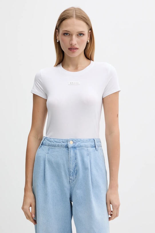 Armani Exchange t-shirt aplikacja biały XW001362.AF16294