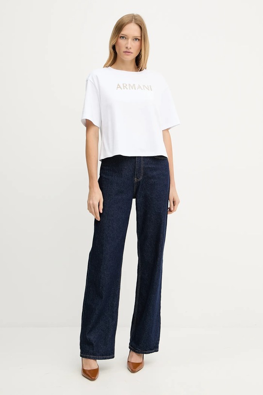 Armani Exchange t-shirt bawełniany XW001364.AF15085 biały AW25