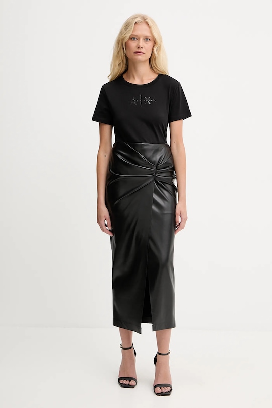 Armani Exchange t-shirt in cotone XW001366.AF10356 nero AW25