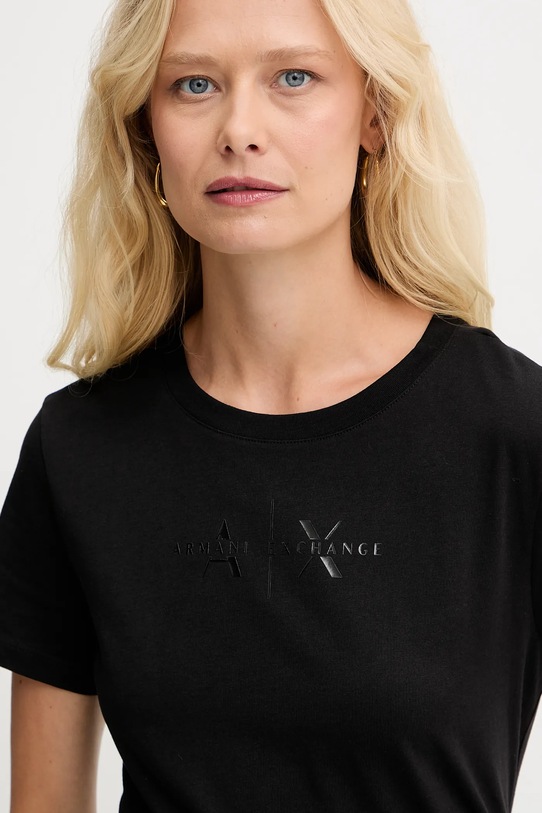 Armani Exchange t-shirt bawełniany czarny XW001366.AF10356