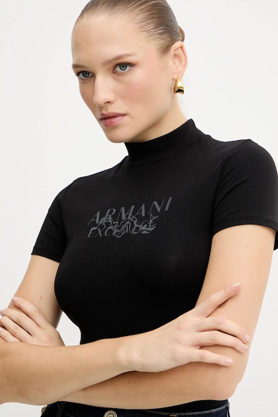 Majica kratkih rukava Armani Exchange XW001368.AF16294 crna AW25