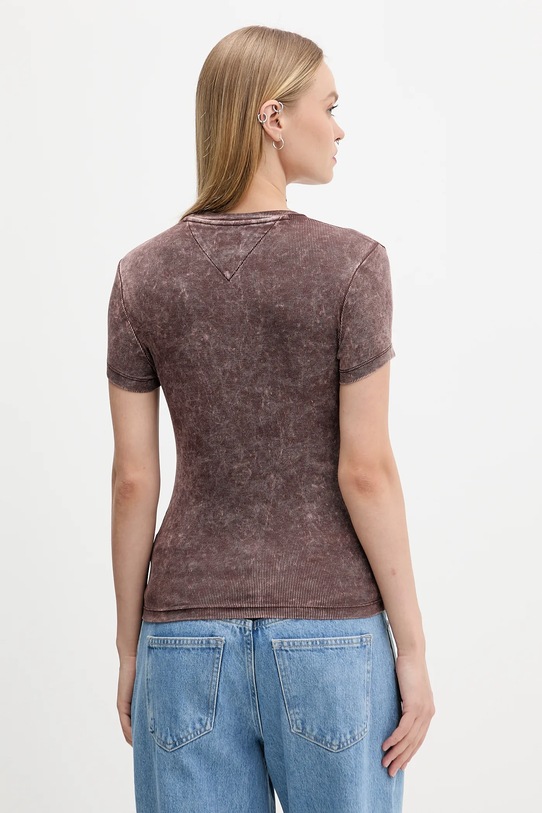 Oblečenie Tričko Tommy Jeans DW0DW21531 hnedá