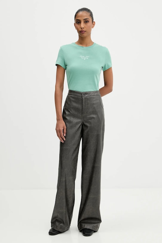 Tommy Jeans tricou DW0DW21542 verde AW25