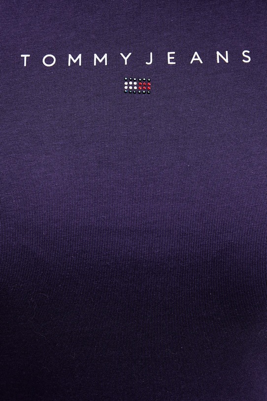Tommy Jeans t-shirt bawełniany DW0DW21550 fioletowy