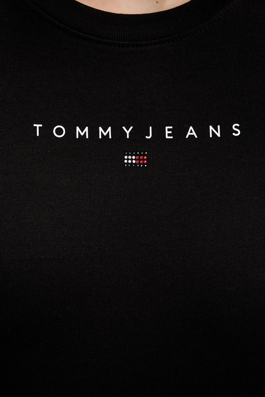 Tommy Jeans t-shirt bawełniany DW0DW21550 czarny