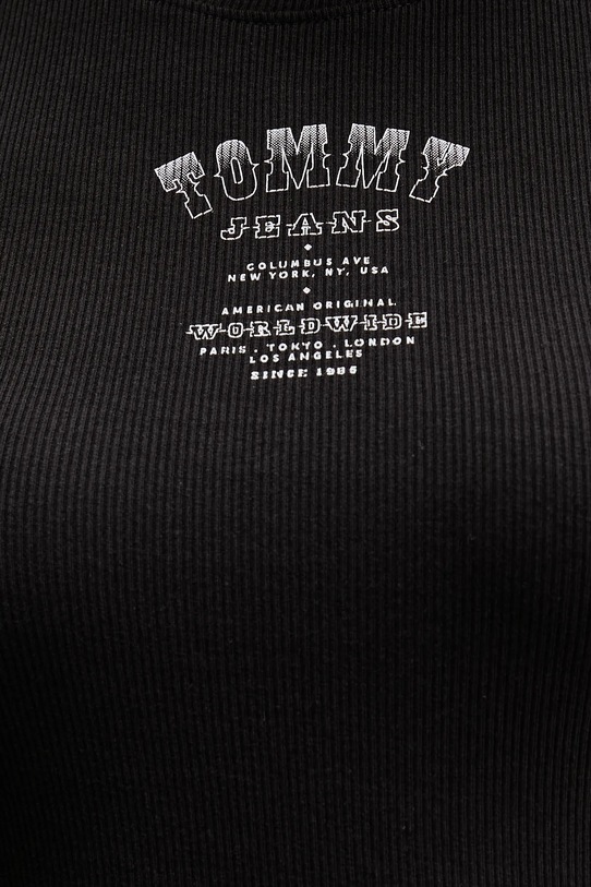 Μπλουζάκι Tommy Jeans DW0DW21584 μαύρο